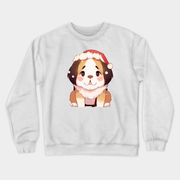 Cute St. Bernard Drawing Crewneck Sweatshirt by Play Zoo